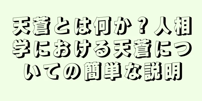 天蒼とは何か？人相学における天蒼についての簡単な説明