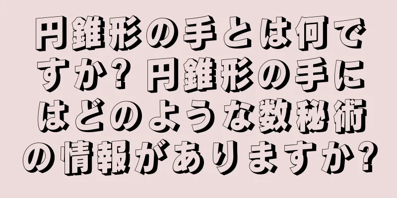 円錐形の手とは何ですか? 円錐形の手にはどのような数秘術の情報がありますか?