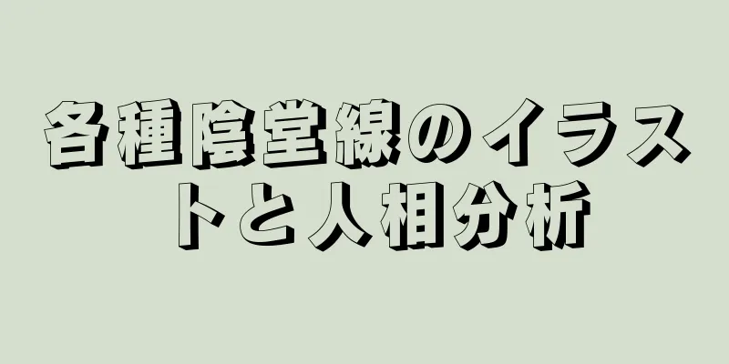 各種陰堂線のイラストと人相分析