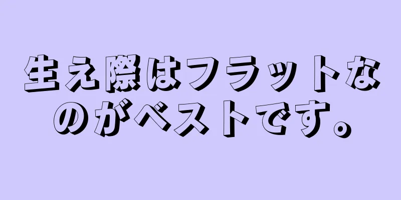 生え際はフラットなのがベストです。