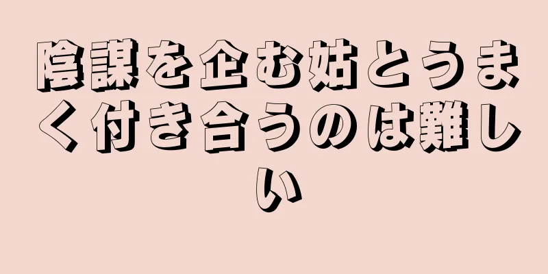 陰謀を企む姑とうまく付き合うのは難しい