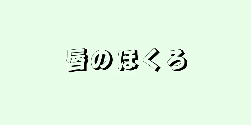 唇のほくろ