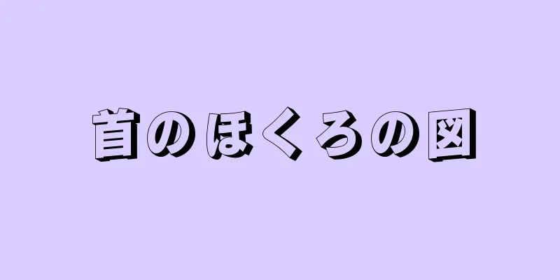 首のほくろの図