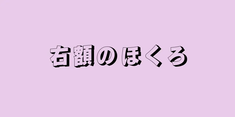 右額のほくろ