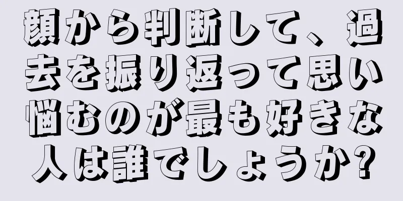 顔から判断して、過去を振り返って思い悩むのが最も好きな人は誰でしょうか?