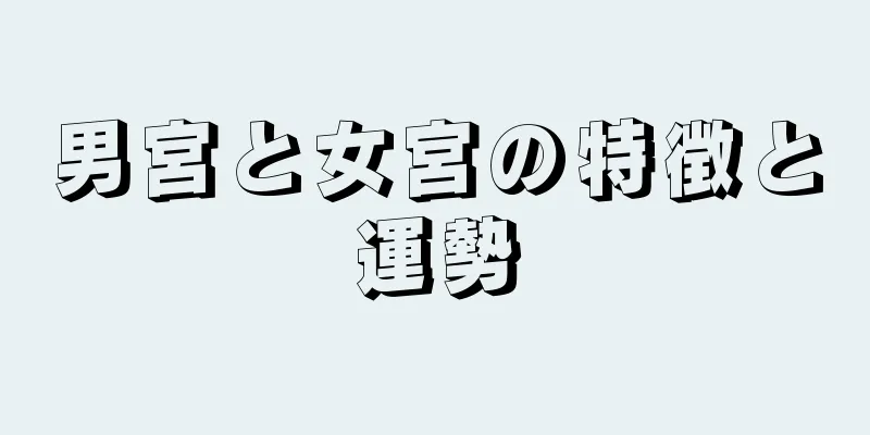 男宮と女宮の特徴と運勢