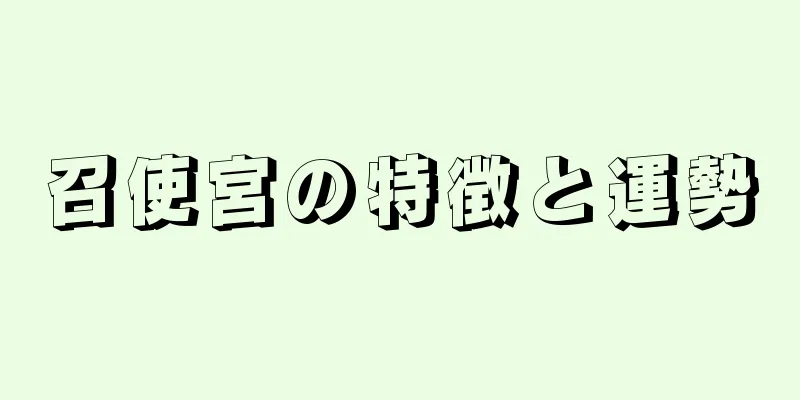 召使宮の特徴と運勢