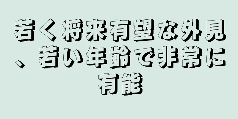 若く将来有望な外見、若い年齢で非常に有能