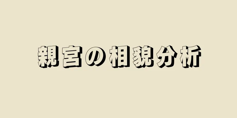 親宮の相貌分析