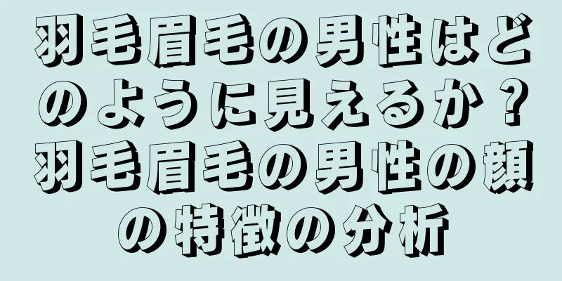 羽毛眉毛の男性はどのように見えるか？羽毛眉毛の男性の顔の特徴の分析