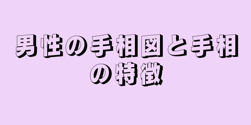 男性の手相図と手相の特徴