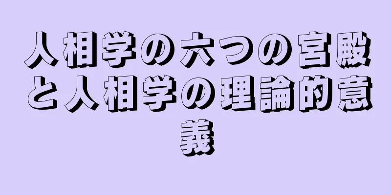 人相学の六つの宮殿と人相学の理論的意義