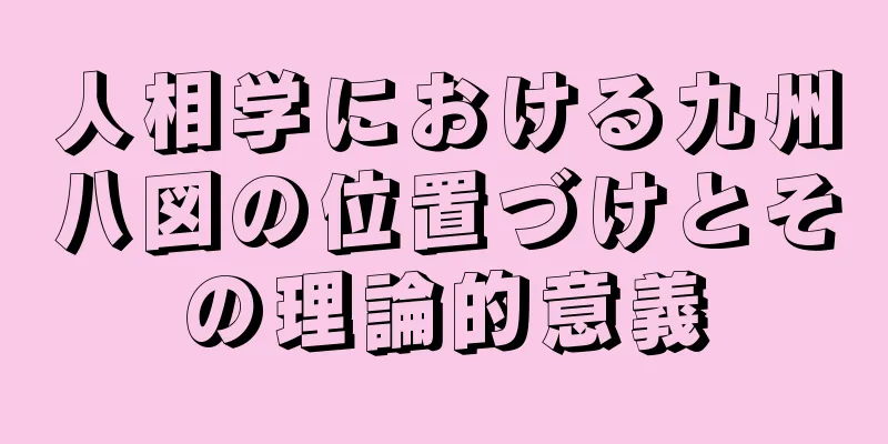 人相学における九州八図の位置づけとその理論的意義