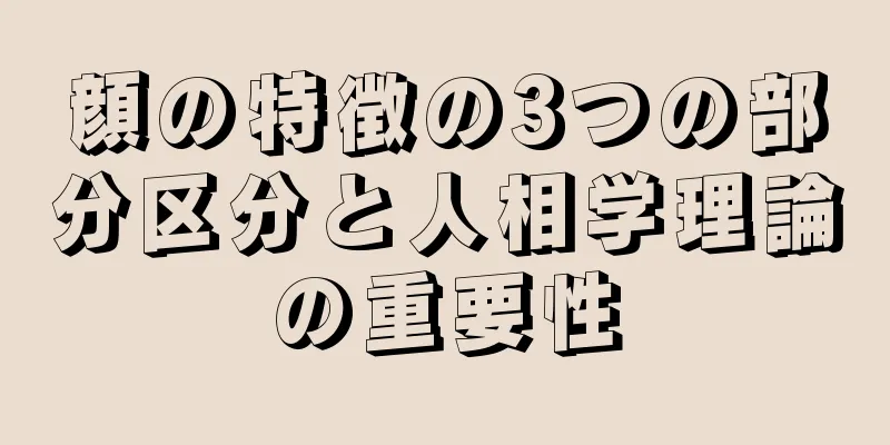 顔の特徴の3つの部分区分と人相学理論の重要性