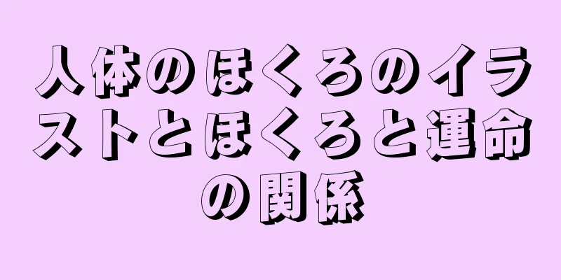 人体のほくろのイラストとほくろと運命の関係