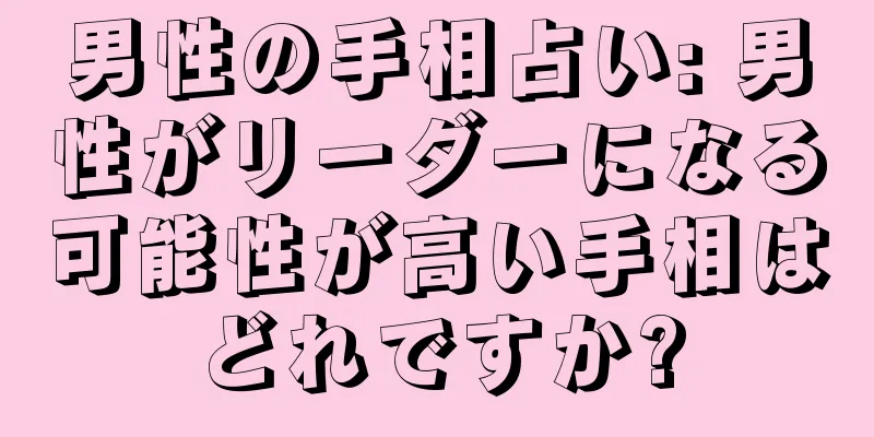 男性の手相占い: 男性がリーダーになる可能性が高い手相はどれですか?