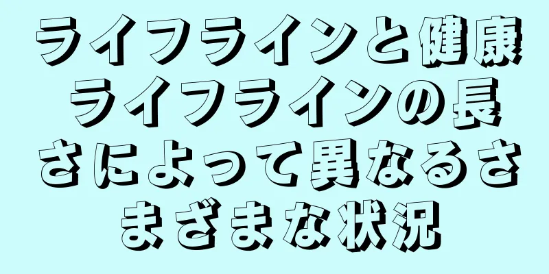 ライフラインと健康 ライフラインの長さによって異なるさまざまな状況