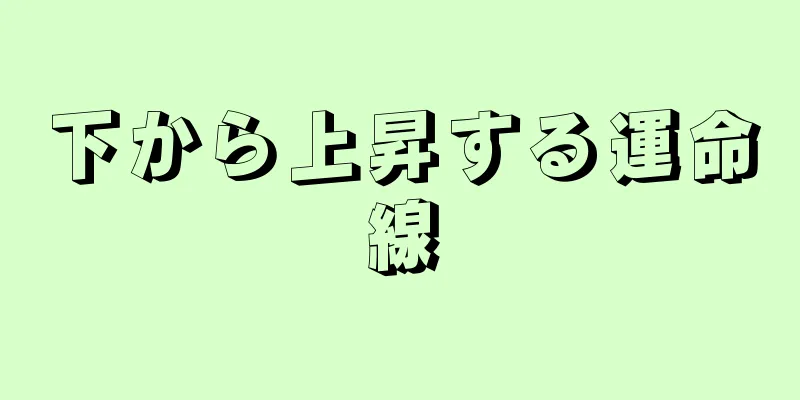 下から上昇する運命線