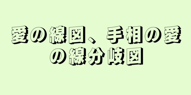 愛の線図、手相の愛の線分岐図