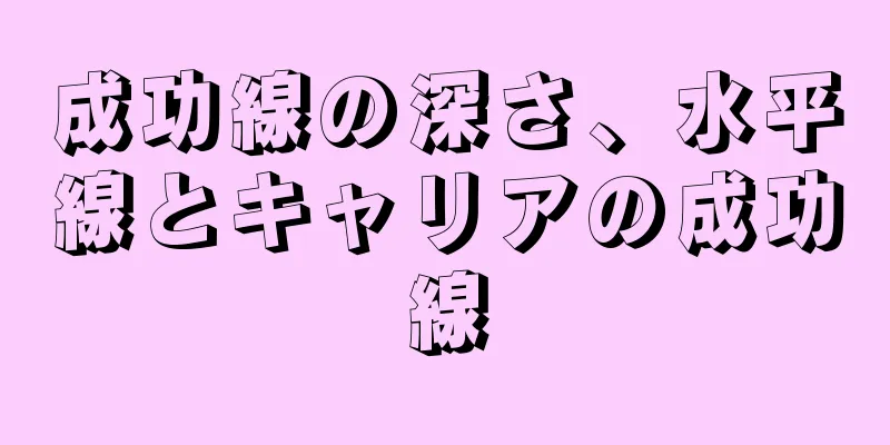 成功線の深さ、水平線とキャリアの成功線