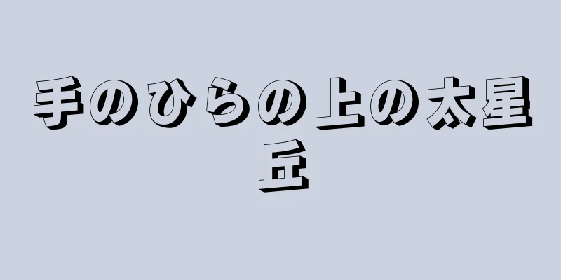 手のひらの上の太星丘