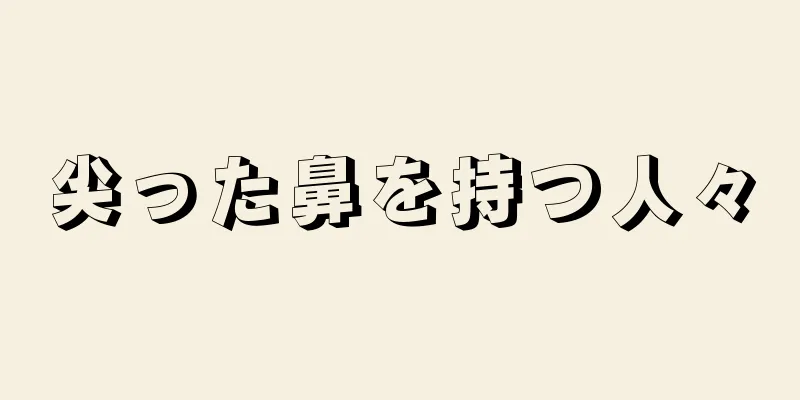 尖った鼻を持つ人々