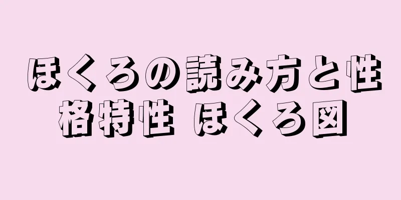 ほくろの読み方と性格特性 ほくろ図