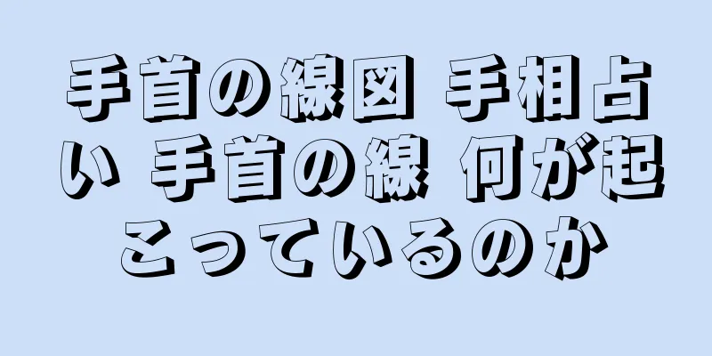 手首の線図 手相占い 手首の線 何が起こっているのか