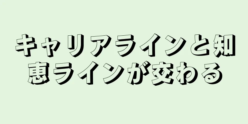 キャリアラインと知恵ラインが交わる