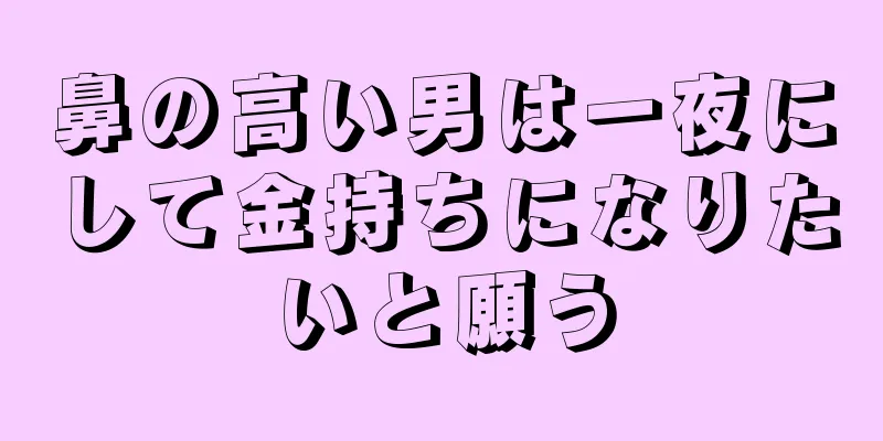 鼻の高い男は一夜にして金持ちになりたいと願う