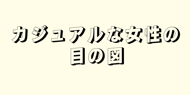 カジュアルな女性の目の図