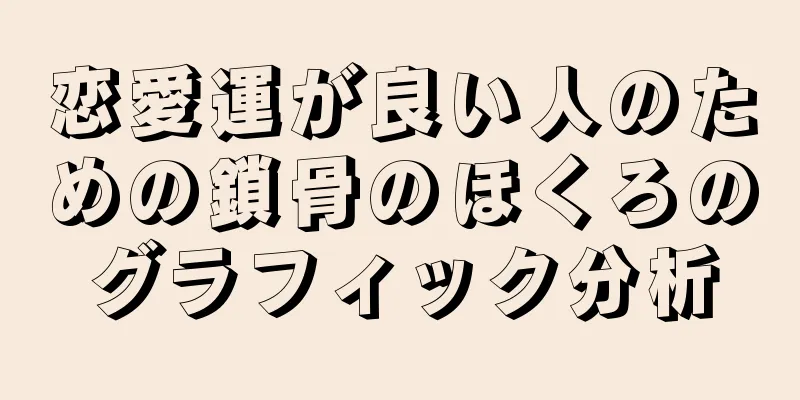 恋愛運が良い人のための鎖骨のほくろのグラフィック分析