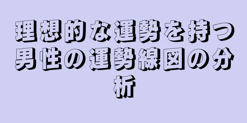 理想的な運勢を持つ男性の運勢線図の分析