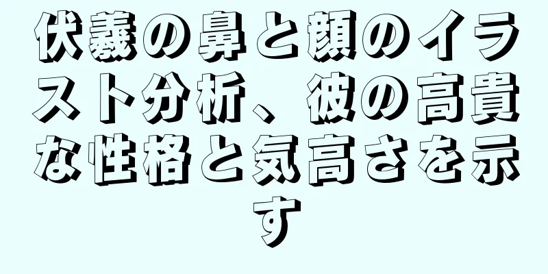 伏羲の鼻と顔のイラスト分析、彼の高貴な性格と気高さを示す