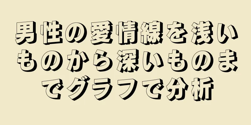 男性の愛情線を浅いものから深いものまでグラフで分析