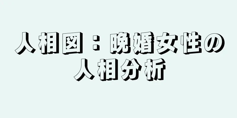 人相図：晩婚女性の人相分析