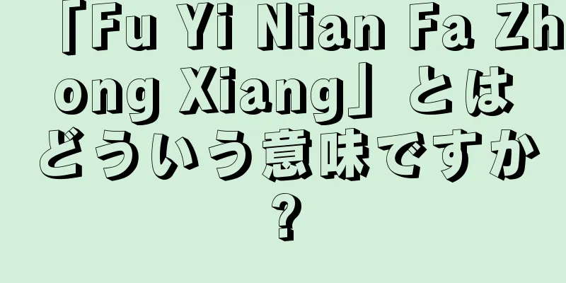 「Fu Yi Nian Fa Zhong Xiang」とはどういう意味ですか?