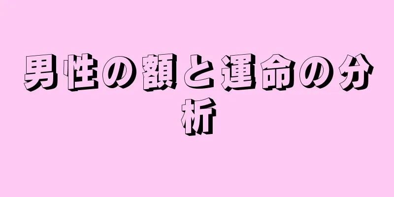 男性の額と運命の分析