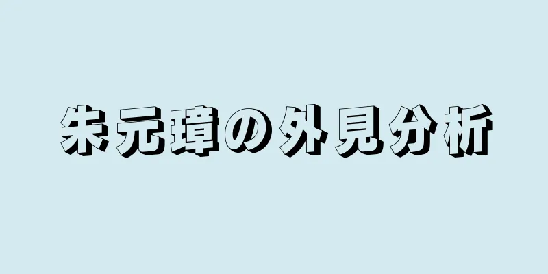 朱元璋の外見分析