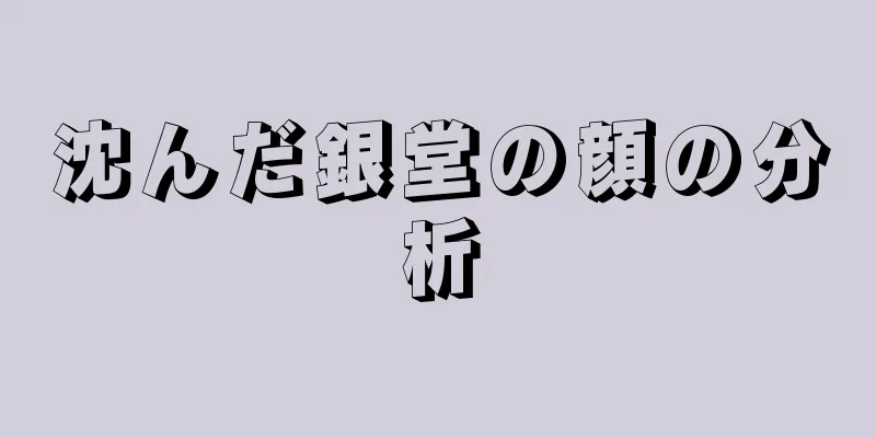 沈んだ銀堂の顔の分析