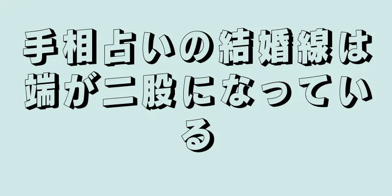 手相占いの結婚線は端が二股になっている