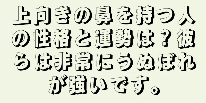 上向きの鼻を持つ人の性格と運勢は？彼らは非常にうぬぼれが強いです。