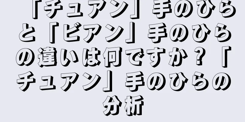 「チュアン」手のひらと「ビアン」手のひらの違いは何ですか？「チュアン」手のひらの分析