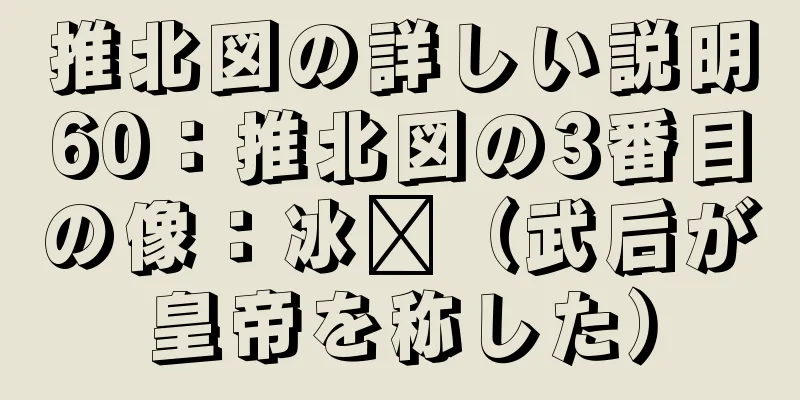 推北図の詳しい説明60：推北図の3番目の像：冰阳（武后が皇帝を称した）