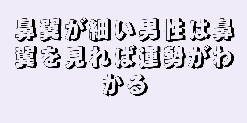 鼻翼が細い男性は鼻翼を見れば運勢がわかる