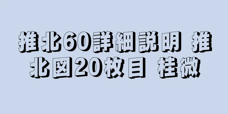 推北60詳細説明 推北図20枚目 桂微