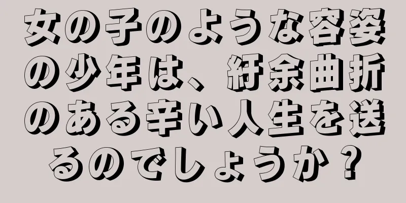 女の子のような容姿の少年は、紆余曲折のある辛い人生を送るのでしょうか？