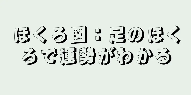 ほくろ図：足のほくろで運勢がわかる