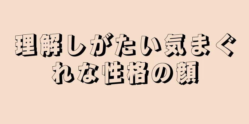 理解しがたい気まぐれな性格の顔