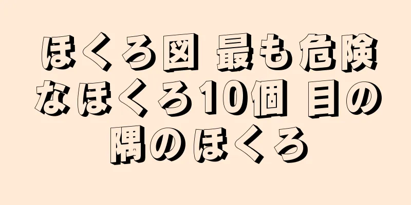 ほくろ図 最も危険なほくろ10個 目の隅のほくろ